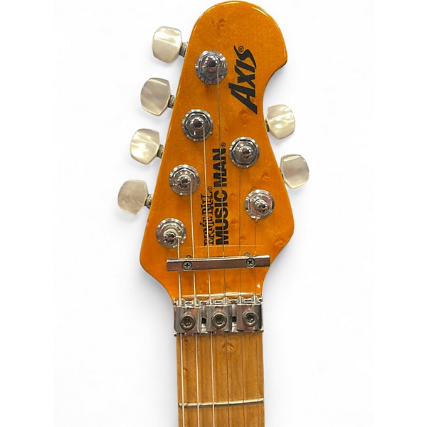 Used Ernie Ball Music Man Axis Trans Gold Solid Body Electric Guitar