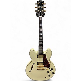 Used Epiphone 1959 Reissue ES-355 White Hollow Body Electric Guitar
