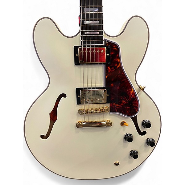 Used Epiphone 1959 Reissue ES-355 White Hollow Body Electric Guitar