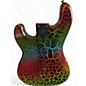 Used ESP LTD Surveyor 4 RAINBOW CRACKLE Electric Bass Guitar