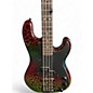 Used ESP LTD Surveyor 4 RAINBOW CRACKLE Electric Bass Guitar