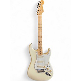 Used Fender American Standard Stratocaster Olympic White Solid Body Electric Guitar