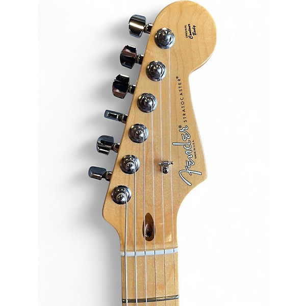 Used Fender American Standard Stratocaster Olympic White Solid Body Electric Guitar