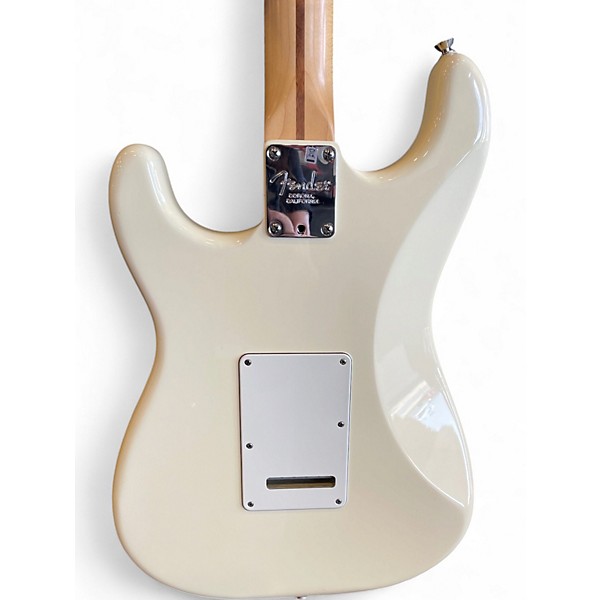 Used Fender American Standard Stratocaster Olympic White Solid Body Electric Guitar