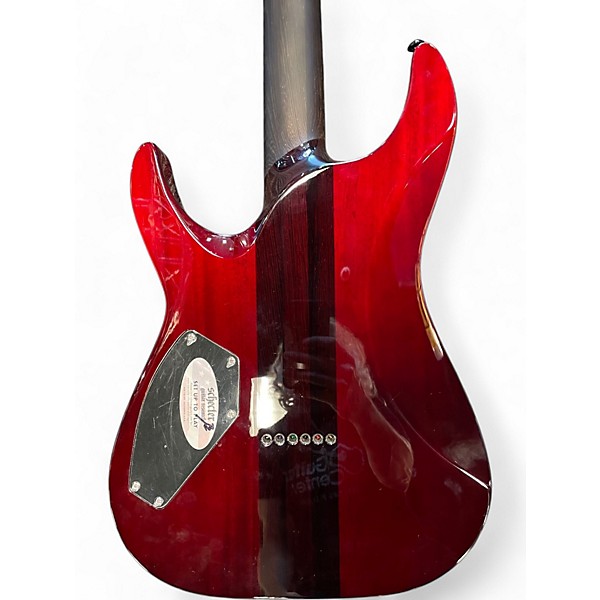 Used Schecter Guitar Research REAPER-6 ELITE BLOOD BURST Solid Body Electric Guitar
