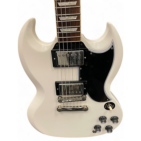 Used Epiphone Inspired by Gibson SG White Solid Body Electric Guitar