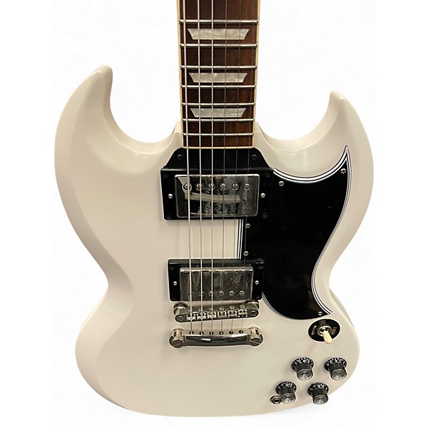 Used Epiphone Inspired by Gibson SG White Solid Body Electric Guitar