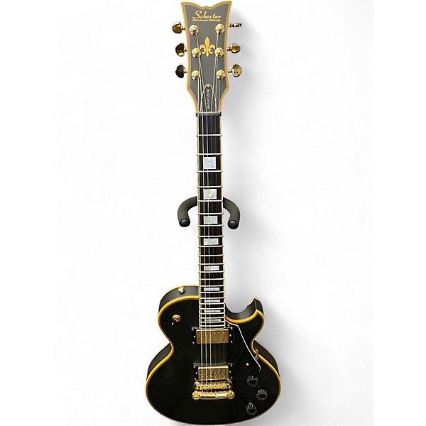 Used Schecter Guitar Research Solo II Custom Flat Black Solid Body Electric Guitar