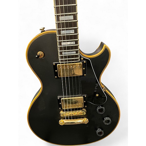Used Schecter Guitar Research Solo II Custom Flat Black Solid Body Electric Guitar