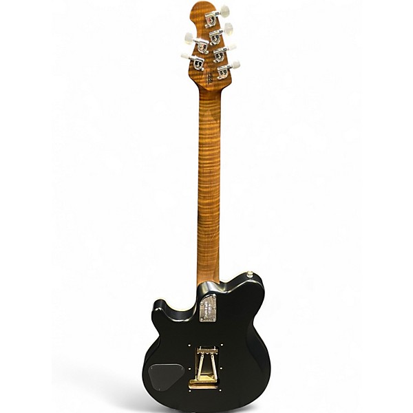 Used Ernie Ball Music Man Axis Honey Pot Flame Top Solid Body Electric Guitar