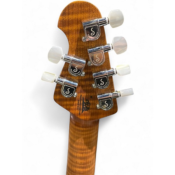 Used Ernie Ball Music Man Axis Honey Pot Flame Top Solid Body Electric Guitar