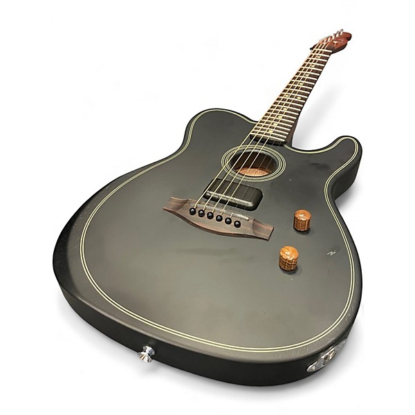Used Fender Acoustasonic Player Telecaster Black Acoustic Electric Guitar