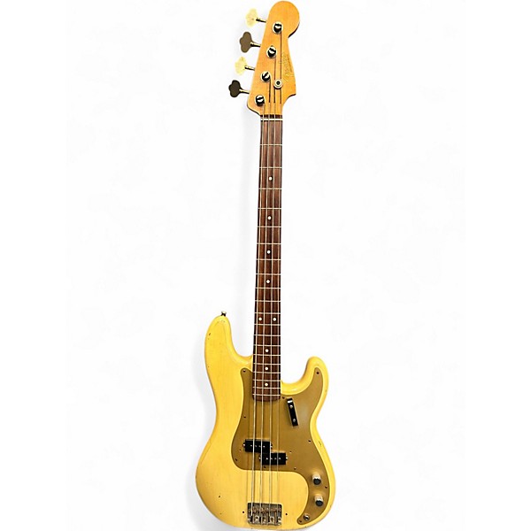 Used Fender Custom Shop 1955 Precision Bass Relic Cream Electric Bass Guitar