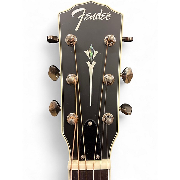 Used Fender PR180E Mahogany Resonator Guitar