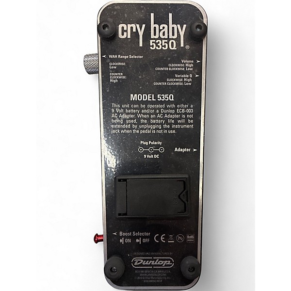 Used Dunlop 535Q Cry Baby Multi-Wah Effect Pedal