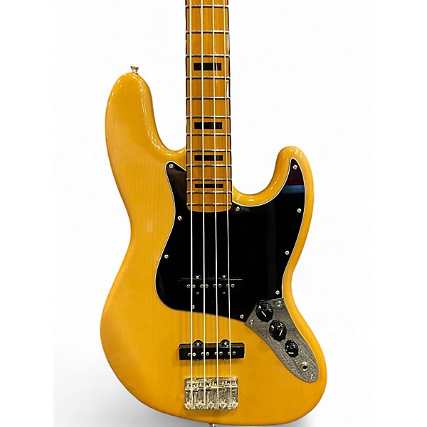 Used Squier Classic Vibe 70s Jazz Bass Natural Electric Bass Guitar