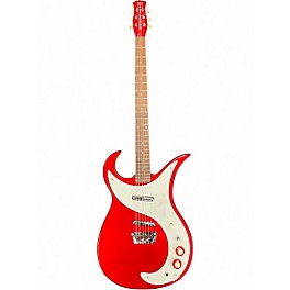 Used Danelectro Wild Thing Red Hollow Body Electric Guitar