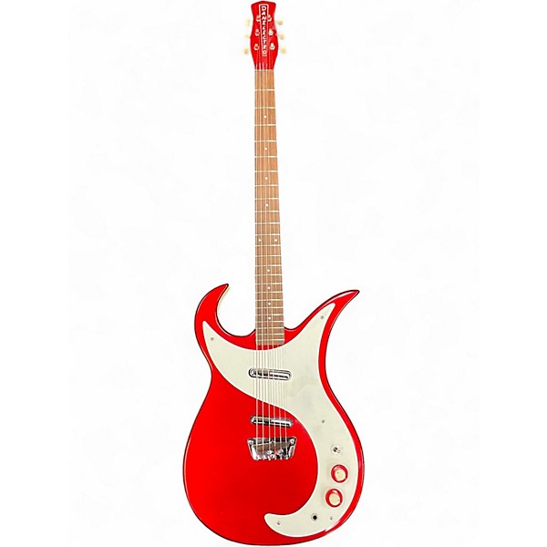 Used Danelectro Wild Thing Red Hollow Body Electric Guitar