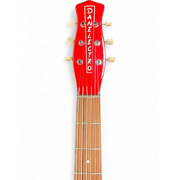 Used Danelectro Wild Thing Red Hollow Body Electric Guitar