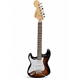 Used Squier Affinity Stratocaster Left Handed Sunburst Electric Guitar