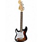 Used Squier Affinity Stratocaster Left Handed Sunburst Electric Guitar thumbnail