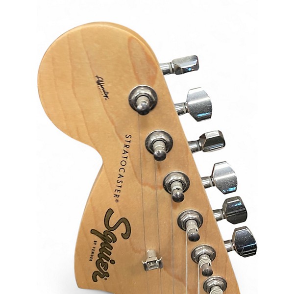 Used Squier Affinity Stratocaster Left Handed Sunburst Electric Guitar