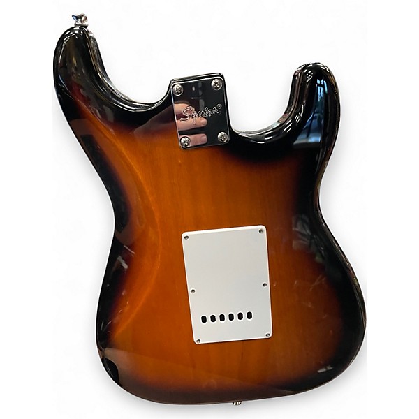 Used Squier Affinity Stratocaster Left Handed Sunburst Electric Guitar