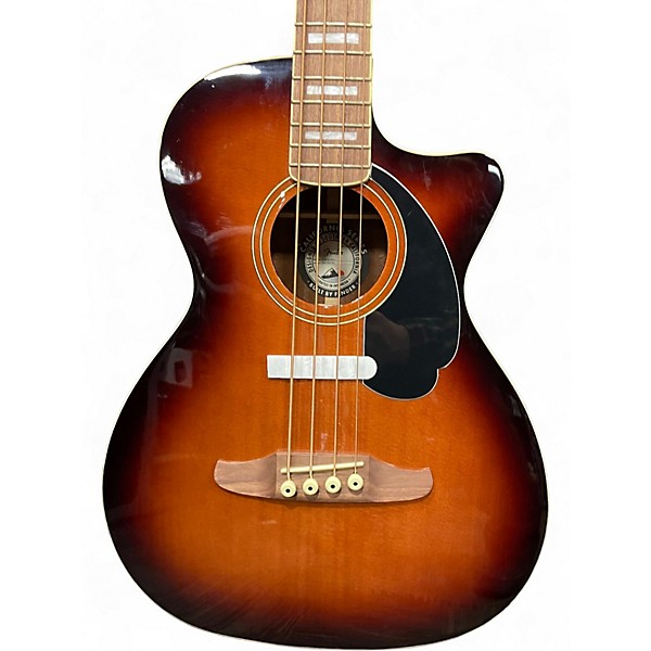 Used Fender Kingman Acoustic Electric Bass Sunburst Acoustic Bass Guitar