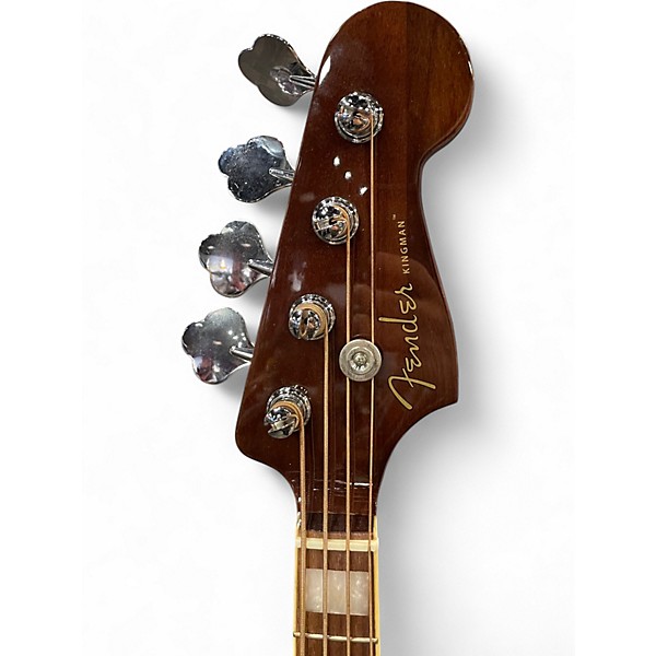 Used Fender Kingman Acoustic Electric Bass Sunburst Acoustic Bass Guitar