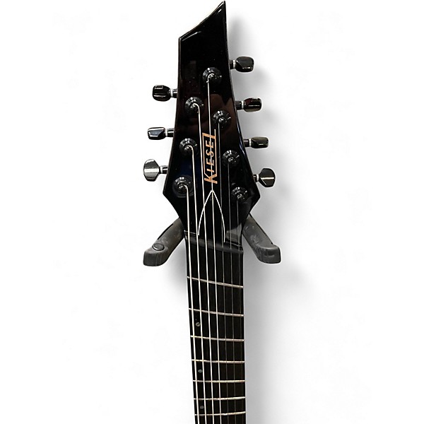 Used Kiesel DC7M Black Metallic Solid Body Electric Guitar