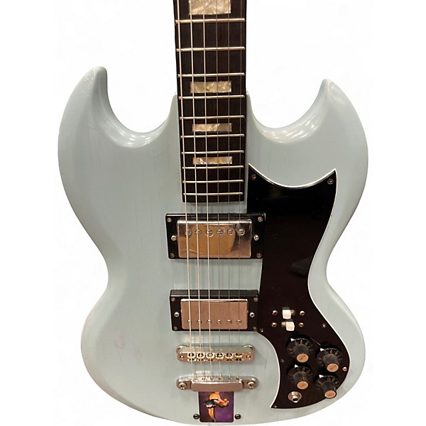 Used Global SG Pelham Blue Solid Body Electric Guitar