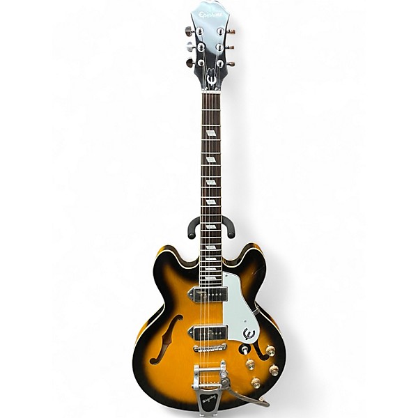 Used Epiphone CASINO VS Vintage Sunburst Hollow Body Electric Guitar