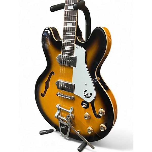 Used Epiphone CASINO VS Vintage Sunburst Hollow Body Electric Guitar