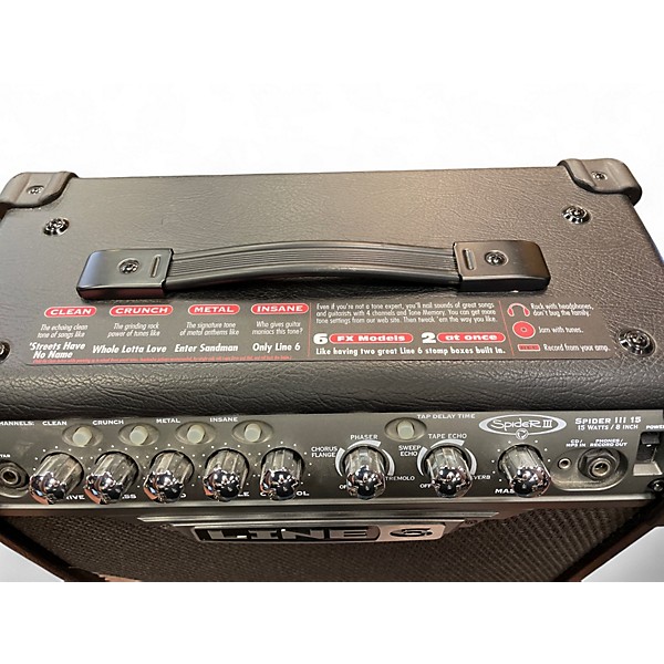Used Line 6 Spider III 15 1X8 15W Guitar Combo Amp