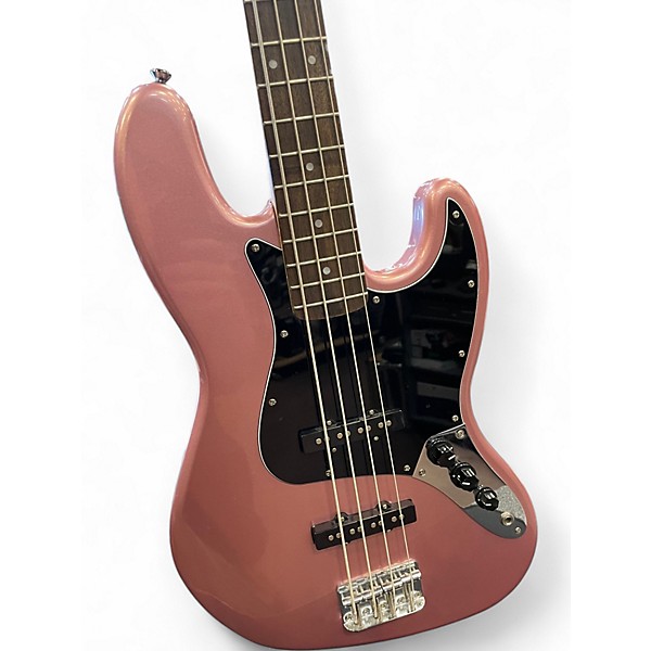 Used Squier Affinity Jazz Bass Pink Electric Bass Guitar