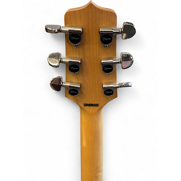 Used Takamine EF350M Natural Acoustic Electric Guitar