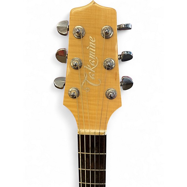 Used Takamine EF350M Natural Acoustic Electric Guitar