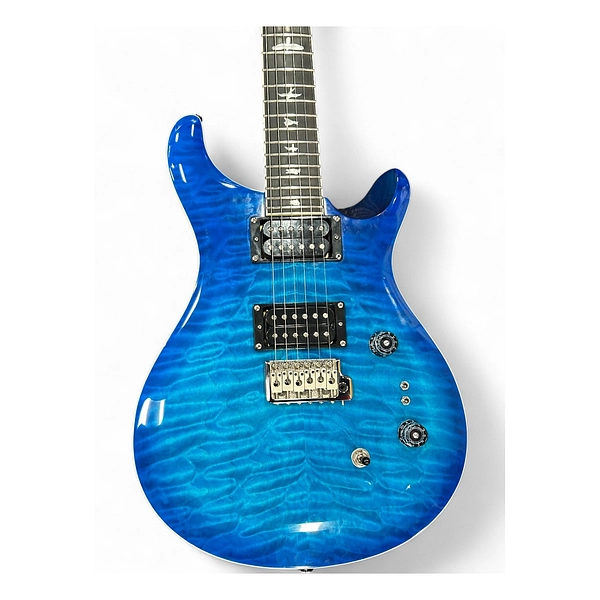 Used PRS SE Custom 24 08 Lake Blue Solid Body Electric Guitar