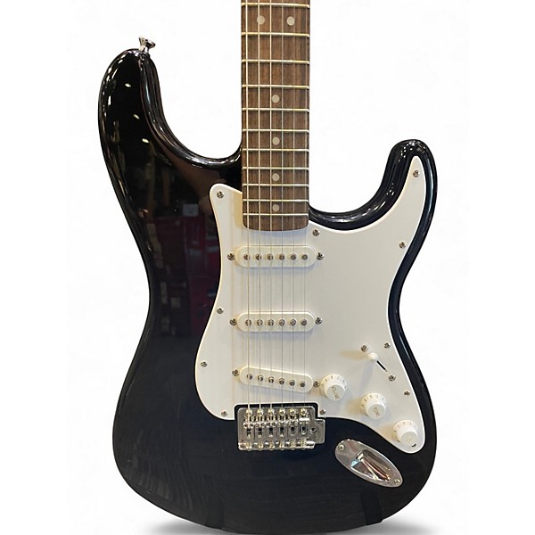 Used Squier Sonic stratocaster Black Solid Body Electric Guitar
