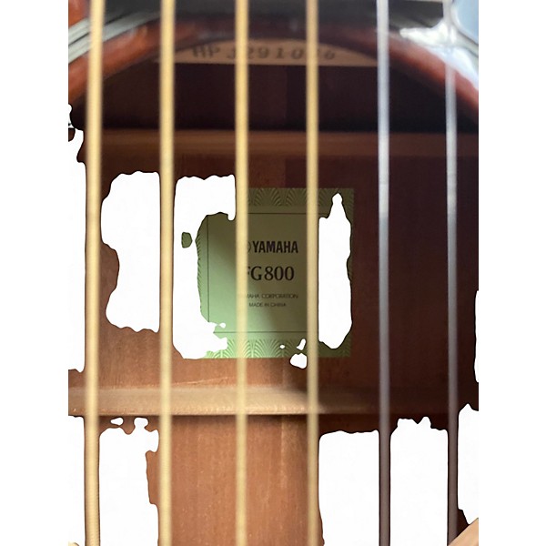Used Yamaha FG800 Tobacco Burst Acoustic Guitar