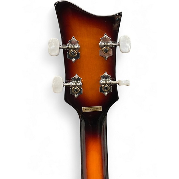 Used Hofner Bbass hi series Orange Electric Bass Guitar