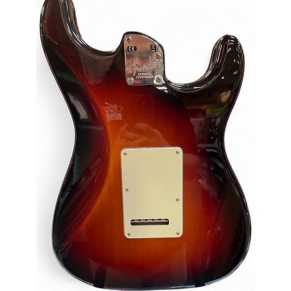 Used Fender American Elite Stratocaster Left Handed 3 Color Sunburst Electric Guitar