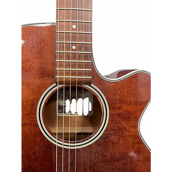 Used Takamine EF261S AN Mahogany Acoustic Electric Guitar