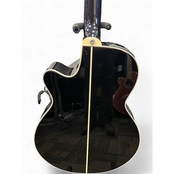 Used Takamine EF26181 Black Acoustic Electric Guitar