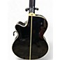 Used Takamine EF26181 Black Acoustic Electric Guitar