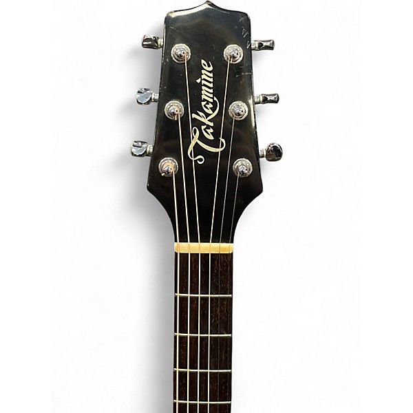 Used Takamine EF26181 Black Acoustic Electric Guitar