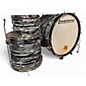 Used Ludwig 3 Piece Pro Beat Black Pearl Drum Kit thumbnail