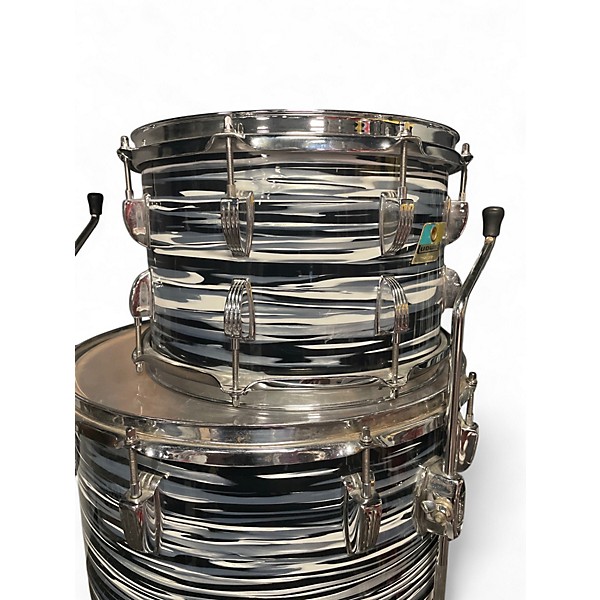 Used Ludwig 3 Piece Pro Beat Black Pearl Drum Kit