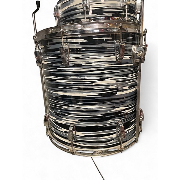 Used Ludwig 3 Piece Pro Beat Black Pearl Drum Kit