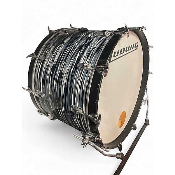 Used Ludwig 3 Piece Pro Beat Black Pearl Drum Kit